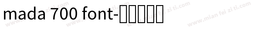 mada 700 font字体转换